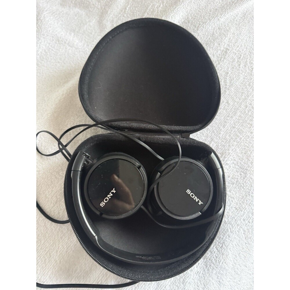 Sony Corded Foldable Noise Canceling Headphones With Storage Case